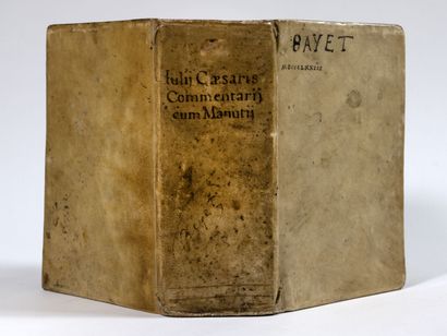 [Livre du XVIe siècle]. CÉSAR (Jules). Commentarii ab Aldo Manutio Paulli f. Aldi...