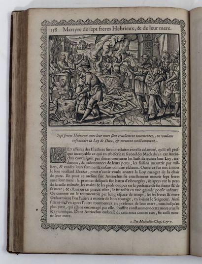 [Bible illustrée. Français. 1635]. FIGURES de la saincte Bible, accompagnées de briefs...
