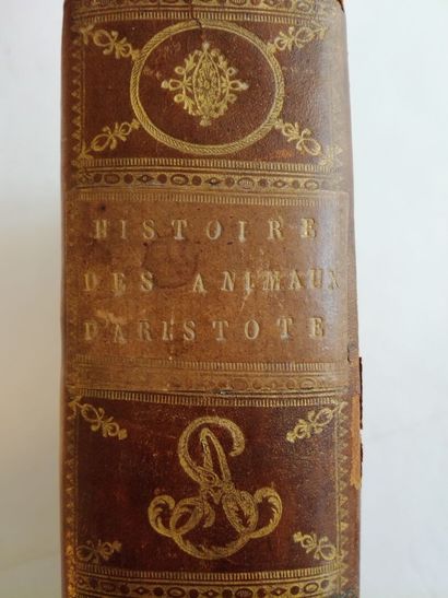 Histoire des animaux d'Aristote, avec la Traduction Françoise par M. Camus (…). ARISTOTE....