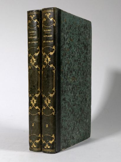 VALERY (Antoine-Claude). Voyages en Corse, à l'île d'Elbe et en Sardaigne. Paris, Bourgeois-Maze, 1837.