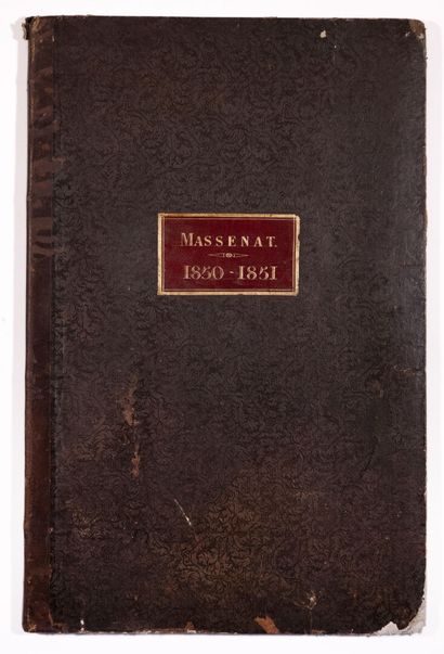 [Manuscrit]. [Militaria]. [SAINT-CYR (École Spéciale Militaire)]. Album de croquis d'un élève de l'École de Saint-Cyr. Année 1850-1850.