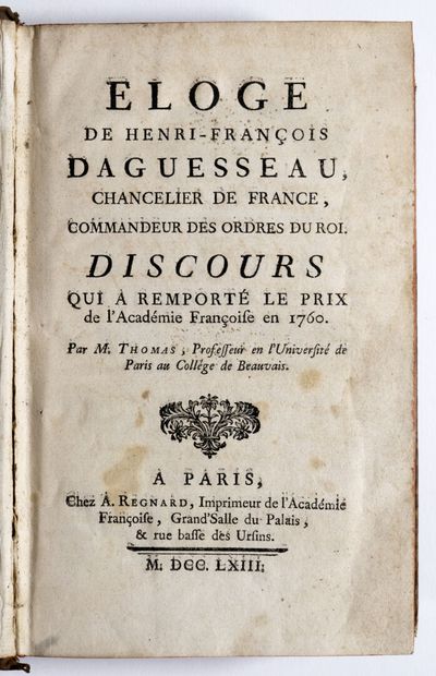 [Éloges & panégyriques]. Recueil réunissant 11 pièces publiées à Paris au XVIIIe...