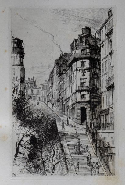 [Paris]. HEYMAN. CLÉMENT-JANIN. Coups d'oeil sur Paris. Paris, Hessèle, 1911. [Paris]....