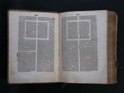 [Incunable]. NICOLAS DE LYRE. Tercia pars Postilla fratris Nicolai de lyra super...