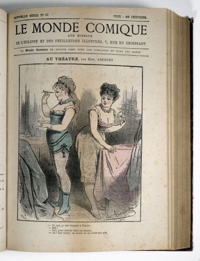 [Caricature]. MONDE (LE) COMIQUE. Paris, Aux bureaux du Journal des Voyages [puis...
