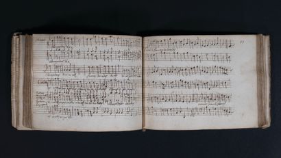[Manuscrit]. [Musique]. [LULLY (Jean-Baptiste) ; MOLIÈRE ; QUINAULT (Philippe)]. [Les festes de l'amour et de Bacchus]. Manuscrit, XVIIe s.