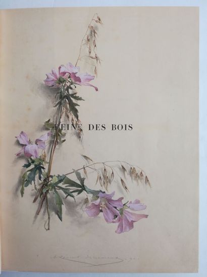 LAURENT-DESROUSSEAUX. THEURIET (André). Reine des bois. Illustré par H. Laurent-Desrousseaux. P., Boussod, Valadon et Cie, 1890.
