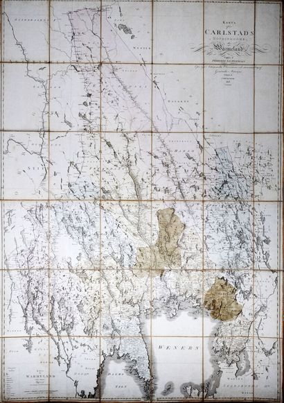 [Suède]. [Carte géographique]. HERMELIN (Samuel Gustav). Ensemble de 10 cartes de...