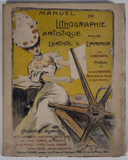DUCHATEL (E.). Manuel de lithographie artistique pour l'artiste et l'imprimeur. Paris,...