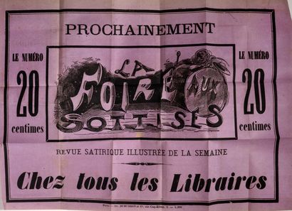 ARNOULD (Arthur). La foire aux sottises. Paris, s.n. (rue du Faubourg Poissonnière, Impr. de Dubuisson, 1868. 