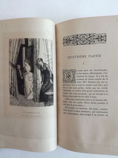 DANTAN. ZOLA (Émile). Une page d'amour. Paris, Libr. des Bibliophiles - Jouaust,...