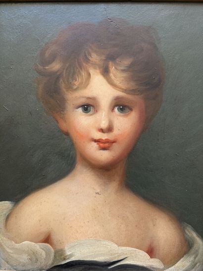 Ecole française, XIXe
Portrait d'une enfant...