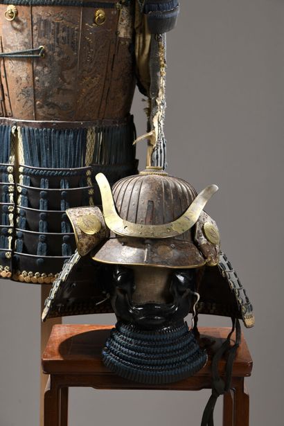 JAPON, époque Edo, XVIIIe siècle - ARMURE de type tateage okegawa-do tosei gusoku...