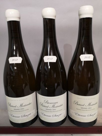 null * 3 bouteilles BATARD MONTRACHET Grand Cru - Etienne SAUZET 2012
