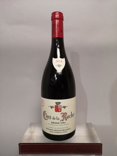 * 1 bouteille CLOS de La ROCHE Grand Cru...