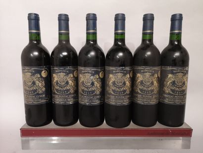 6 bouteilles Château PONTAC LYNCH - Margaux...