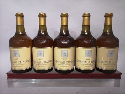 null 5 bouteilles Château CHALON - Fruitiere Viticole 1986 Etiquettes légèrement...