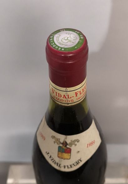 null 1 bouteille COTE ROTIE - J. VIDAL FLEURY 1989
Etiquette légèrement tachée.

