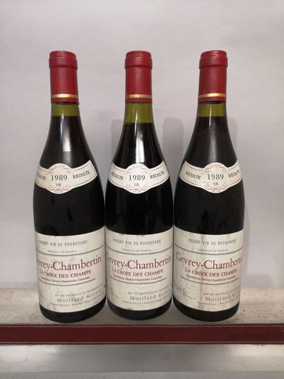 3 bouteilles GEVREY CHAMBERTIN 