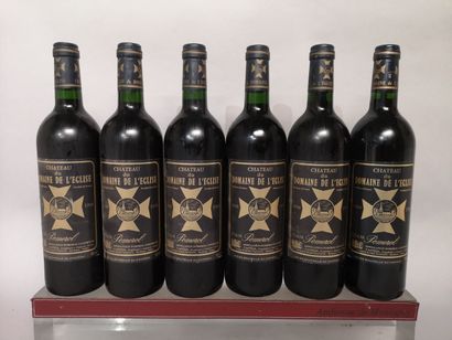 6 bouteilles Château du DOMAINE de L'EGLISE...