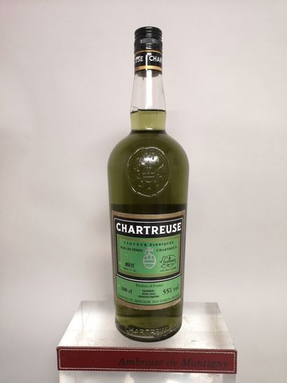 1 bottle 100cl CHARTREUSE Verte Period 1988...