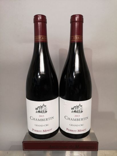 * 2 bouteilles CHAMBERTIN Grand Cru - Vieilles...