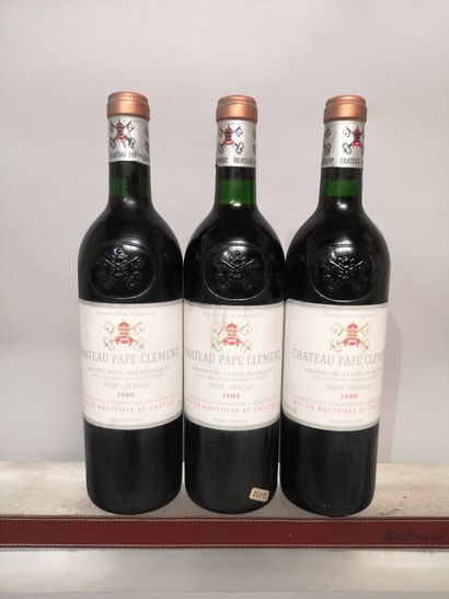 3 bouteilles Château PAPE CLEMENT - Pessac...