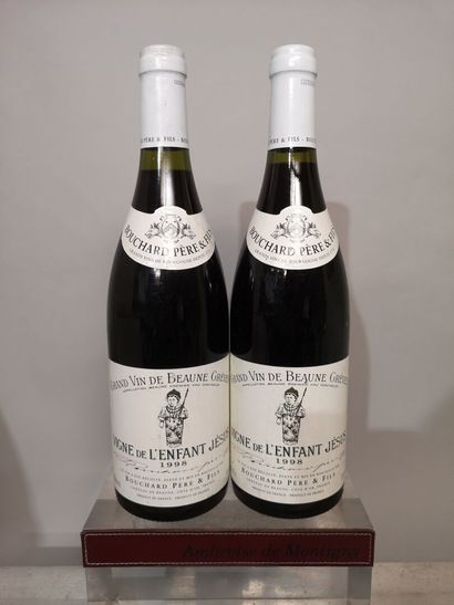 null 2 bouteilles BEAUNE 1er cru "Vignes de L'Enfant Jésus" - BOUCHARD Père & Fils...