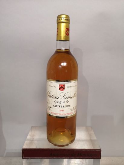 1 bouteille Château LAMOTHE - 2ème Gcc Sauternes...