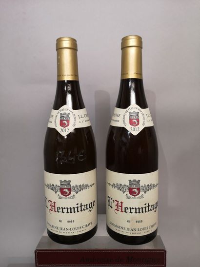 * 2 bouteilles HERMITAGE Blanc - J.L. CHAVE...
