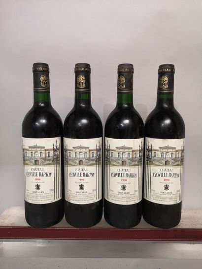 4 bouteilles Château LEOVILLE BARTON - 2ème...