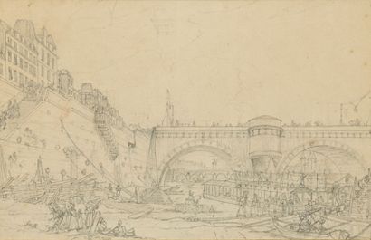 null Louis BACLER D'ALBE (1767-1824)
Le pont et le quai de la Mégisserie
Mine de...