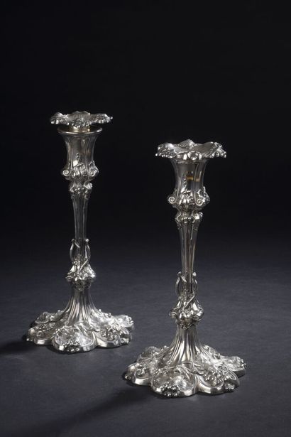 Foreign work, circa 1900
PAIR OF FLAMBEAUX...