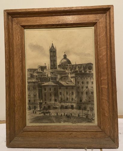 View of Siena
Framed drawing.
51 x 40.5 ...