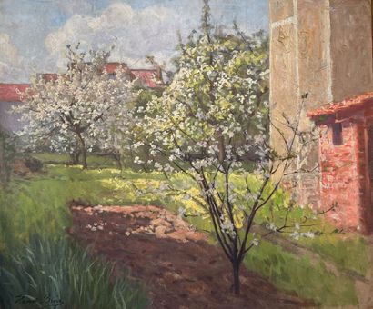 Henri BIVA
Cerisiers en fleurs
Huile sur...