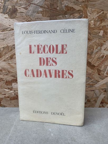 null CÉLINE (Louis-Ferdinand). L'école des cadavres. Paris, Denoël, [1938]. In-8,...