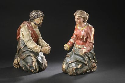 ITALIE du SUD, vers 1700
Joseph et la Vierge...