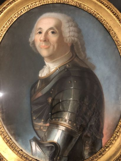 null Ecole française du XVIIIe d'après Louis Tocqué
Portrait du duc de Richelieu
Pastel...