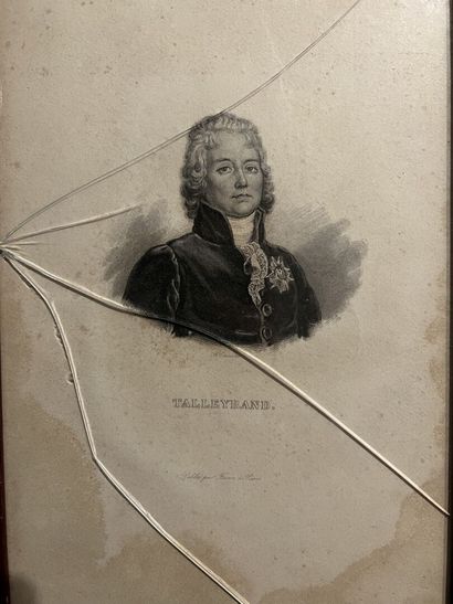 null D'après GÉRARD gravé par ETHIOU
Talleyrand
Gravure.
27 x 17 cm
Provenance :...