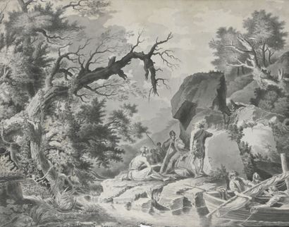 Jean-Antoine CONSTANTIN d'AIX (1756-1844)
Paysage...