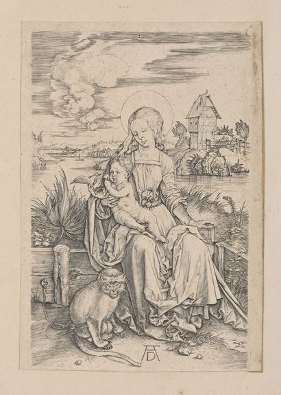 Albrecht DÜRER
La Vierge au singe, 1498,...
