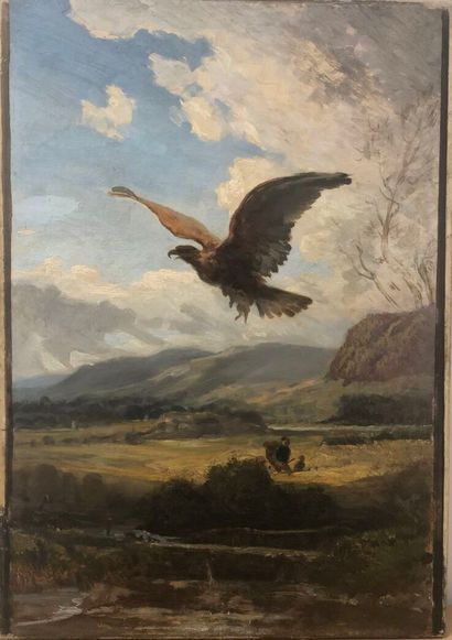 École FRANCAISE du XIXe siècle 19th century FRENCH SCHOOL
Flight of the eagle; flight...