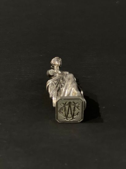 null Silver-plated bronze seal, late 19th century
The Venus de Milo
Bronzier's mark:...