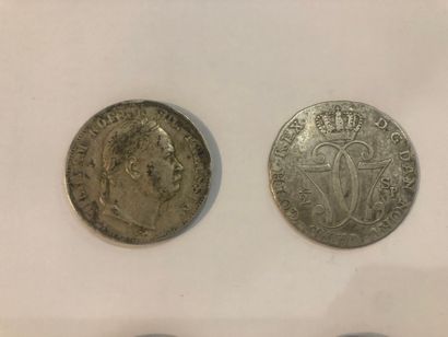 null Set of 9 silver and other coins, Russia, Italy and others from the 18th and...