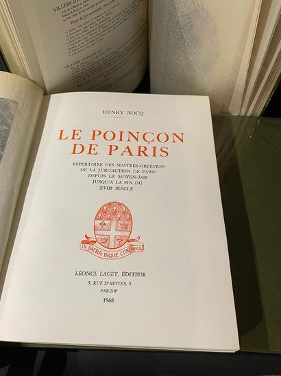 null Henry Nocq Le poinçon de Paris ,ed Léonce Laget 1968
5 vol. green cloth in 4...