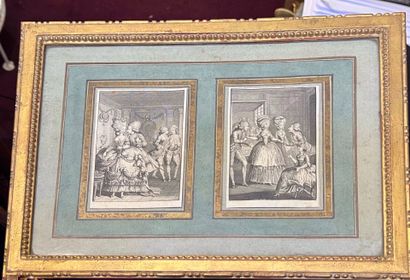 null 18th-19th century French school
Scenes galantes
Two engravings
In the same frame...
