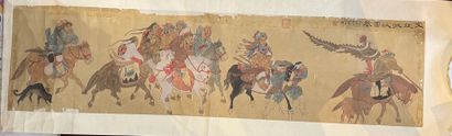 null scroll: scene of riders
139 x 36 cm (painted area)