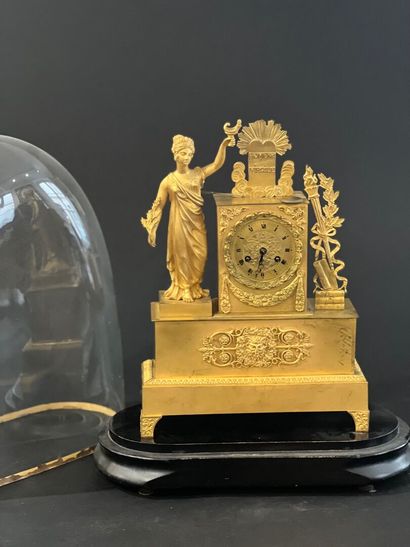 null Restoration-period chased gilt bronze clock
Decorated with the glory of Homer...