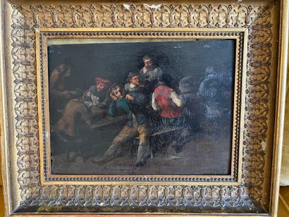 Dans le gout de David Teniers
Scène de tabagie.
Huile
27,5...
