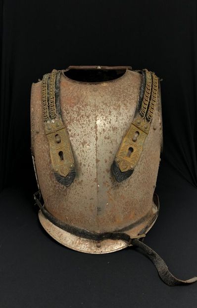 null FRANCE - 19th century : 
CUIRASSE including breastplate, dossière and shoulder...